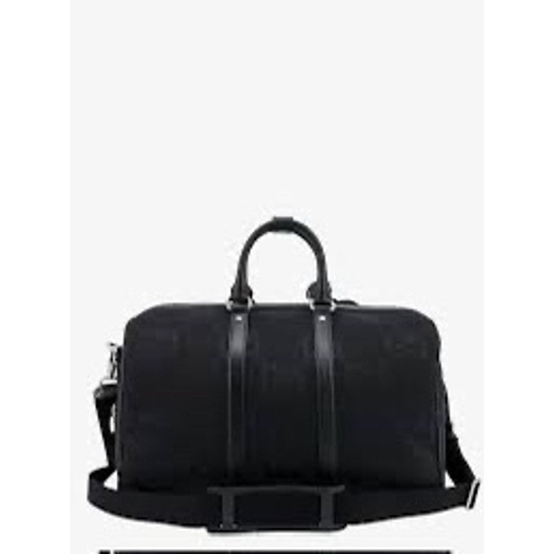 Gucci Jumbo GG fabric and leather duffle bag NEW