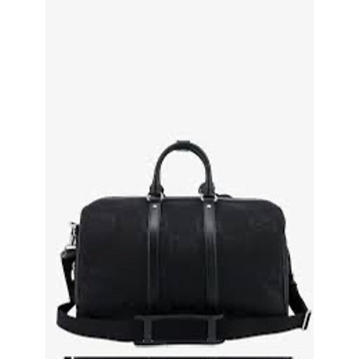 Gucci Jumbo GG fabric and leather duffle bag NEW