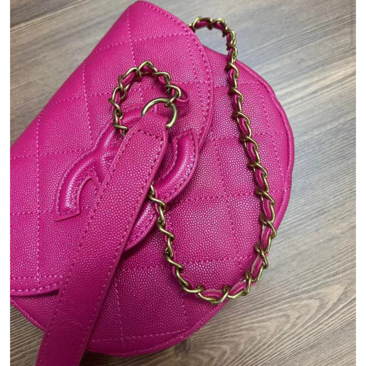 Chanel Beaute NEW Makeup Crossbody Pink DOUBLE CC W/ Box