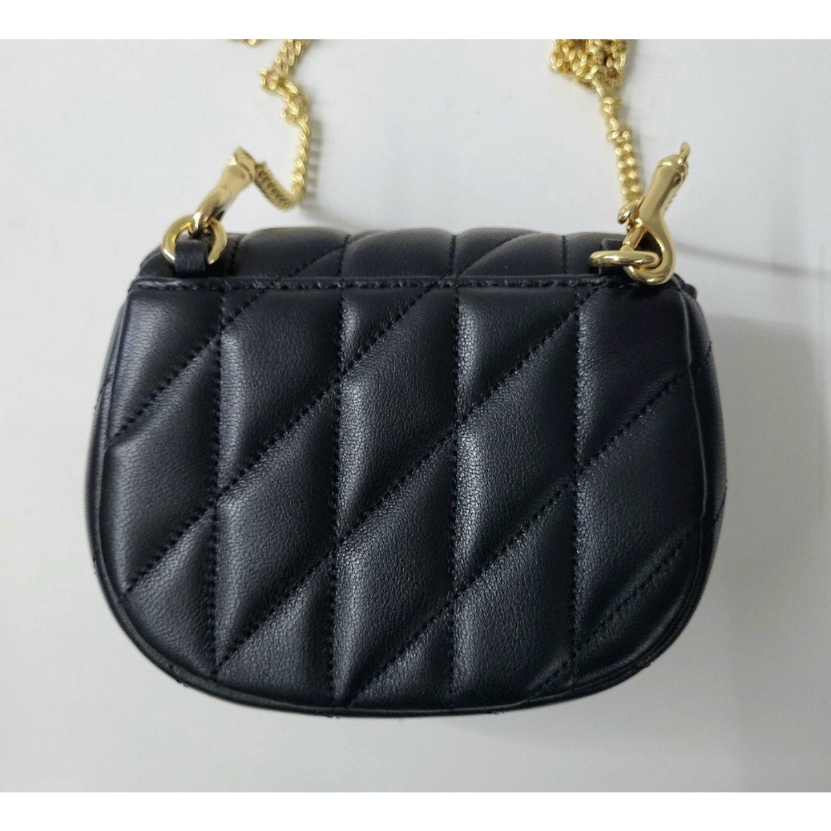 Coach Turnlock Card Case Quilted Leather NWT Crossbody