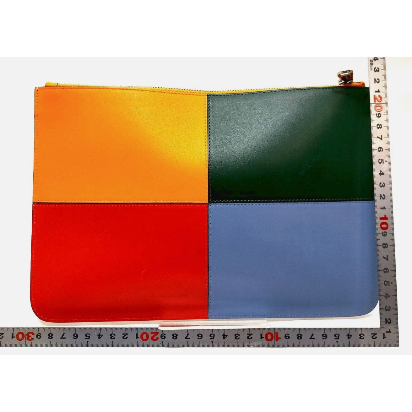 Burberry Clutch Bag Multi Color Leather EUC