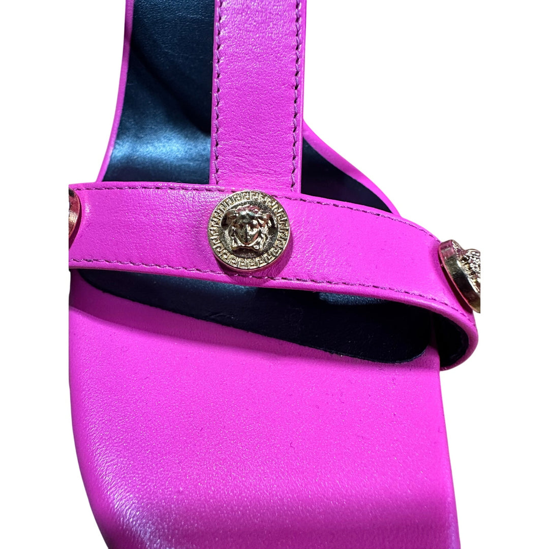 Versace Medusa head sandals fuchsia SZ 6