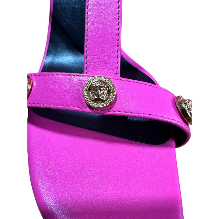 Versace Medusa head sandals fuchsia SZ 6