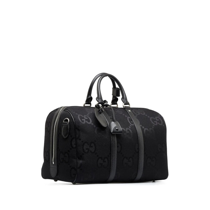 Gucci Jumbo GG fabric and leather duffle bag NEW