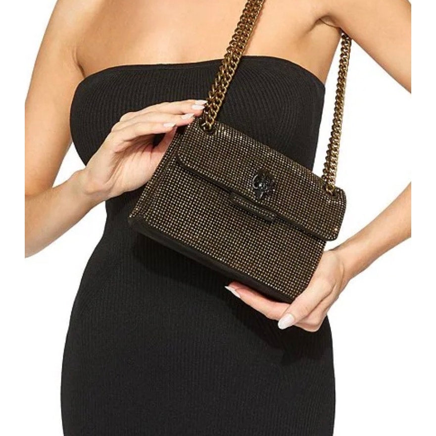 Kurt Geiger London
Fabric Mini Kensington Rhinestone Crossbody Bronze