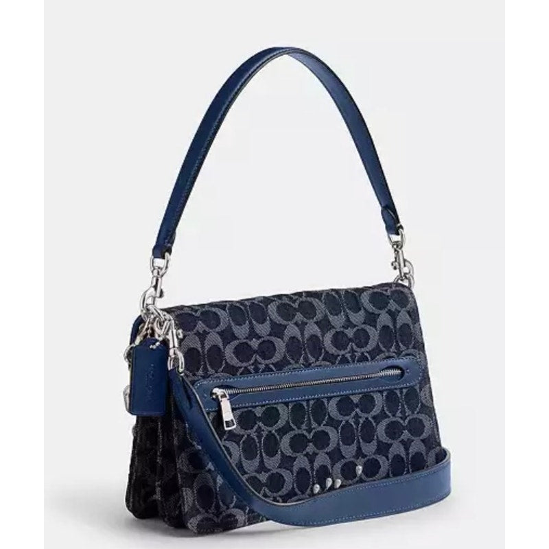 Coach Tabby Sugnature Denim 15 NWT