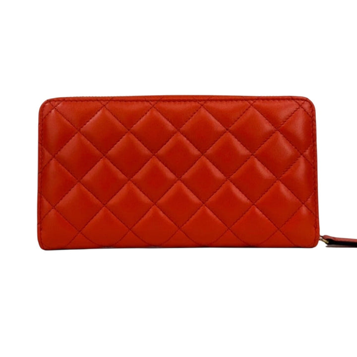 NEW Versace La Medusa Quilted Leather Clutch Zip Continental Wallet