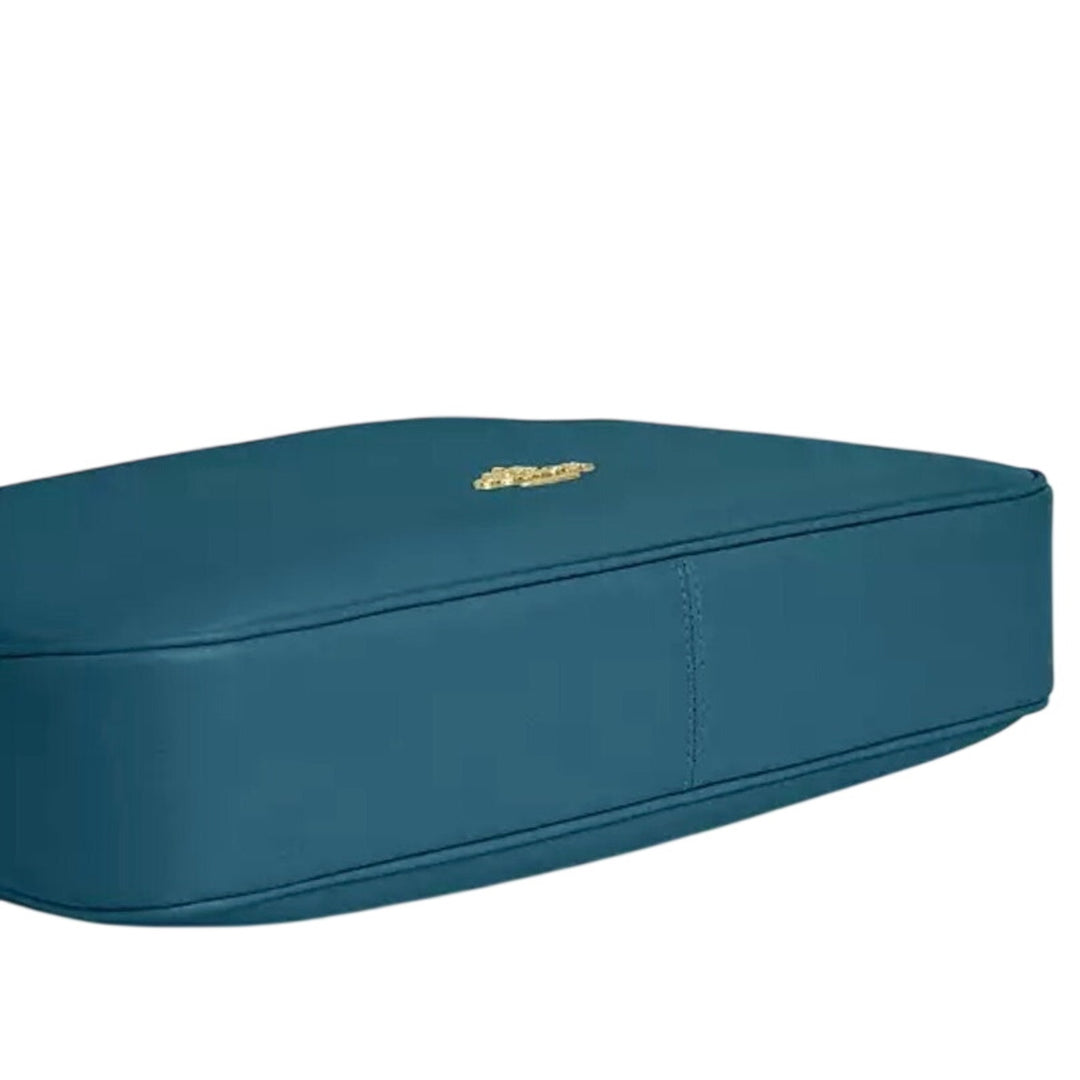 Coach Ella Shoulder Bag Teal W Gold Hardware NWT