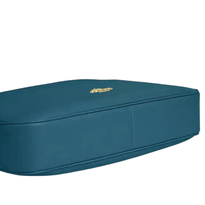 Coach Ella Shoulder Bag Teal W Gold Hardware NWT