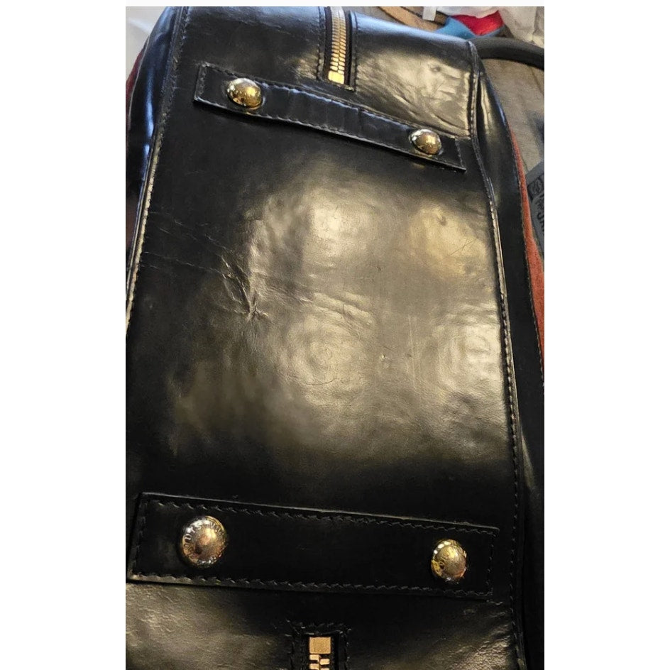 LOUIS VUITTON LIMITED EDITION HAVANE STAMPED TRUNK PM SUEDE CROCODILE LEATHER
