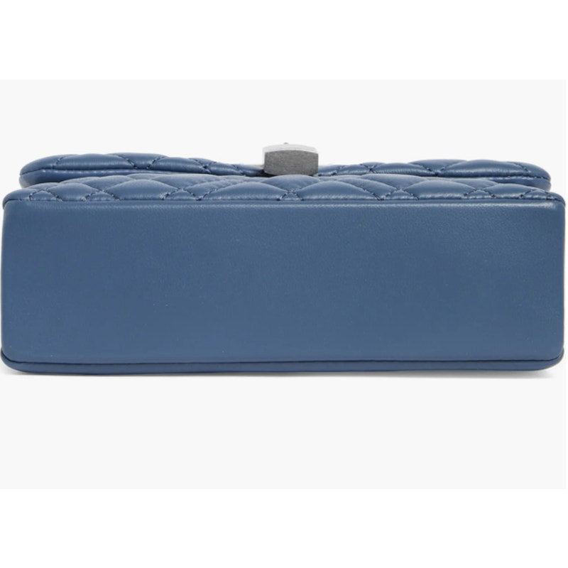Kurt Geiger London Mini Brixton Lock Leather Shoulder Bag Blue NWT