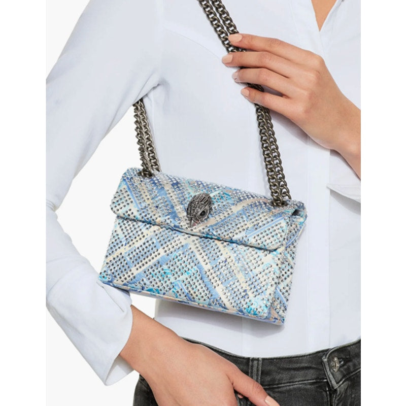 Kurt Geiger London Mini Kensington Embellished Fabric Convertible Crossbody Bag