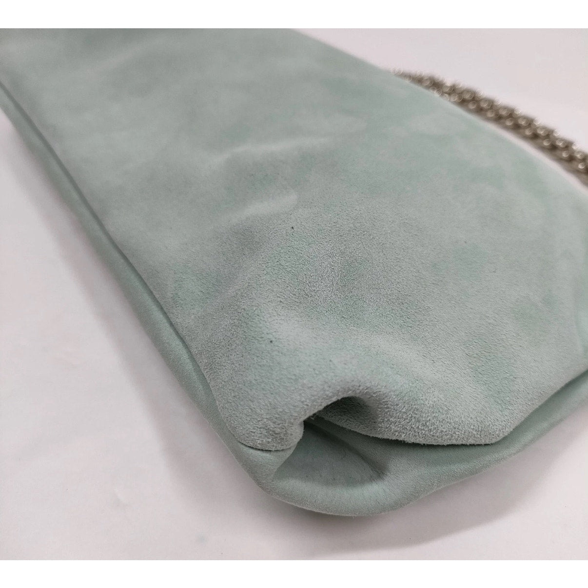 JIMMY CHOO Hand Bag  Green Suede Leather
