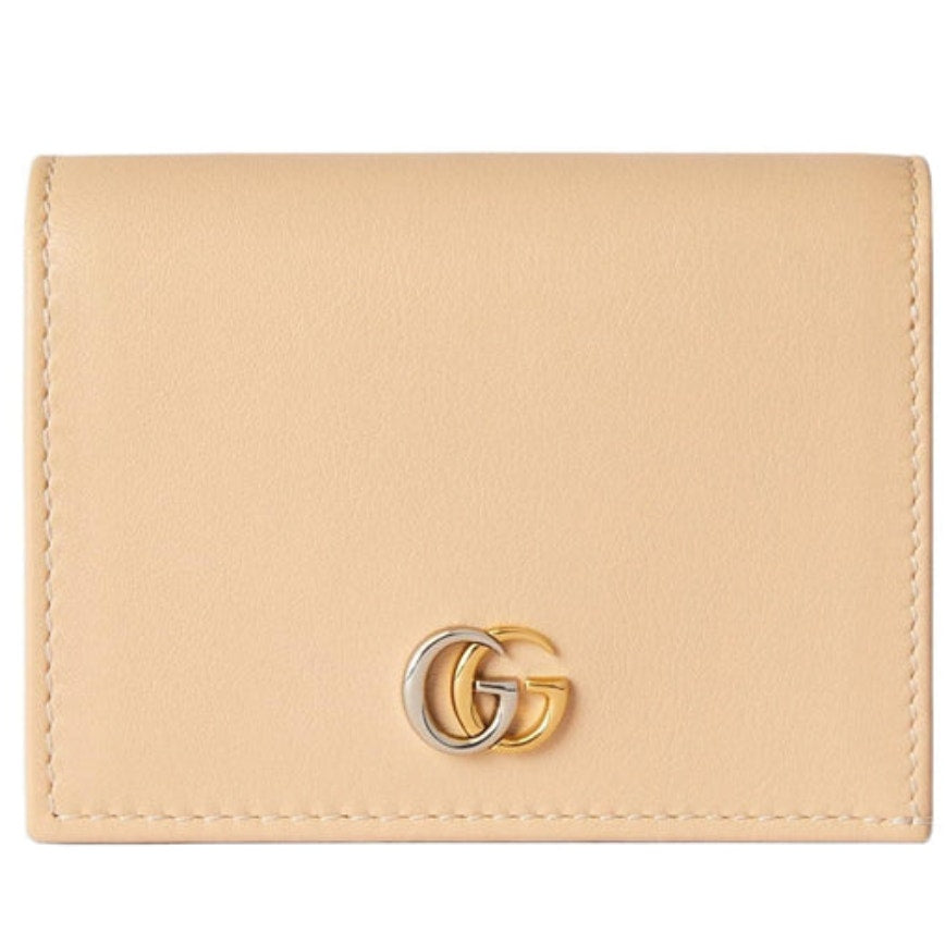 Gucci GG Marmont Card Case Wallet 'Light Beige NWB