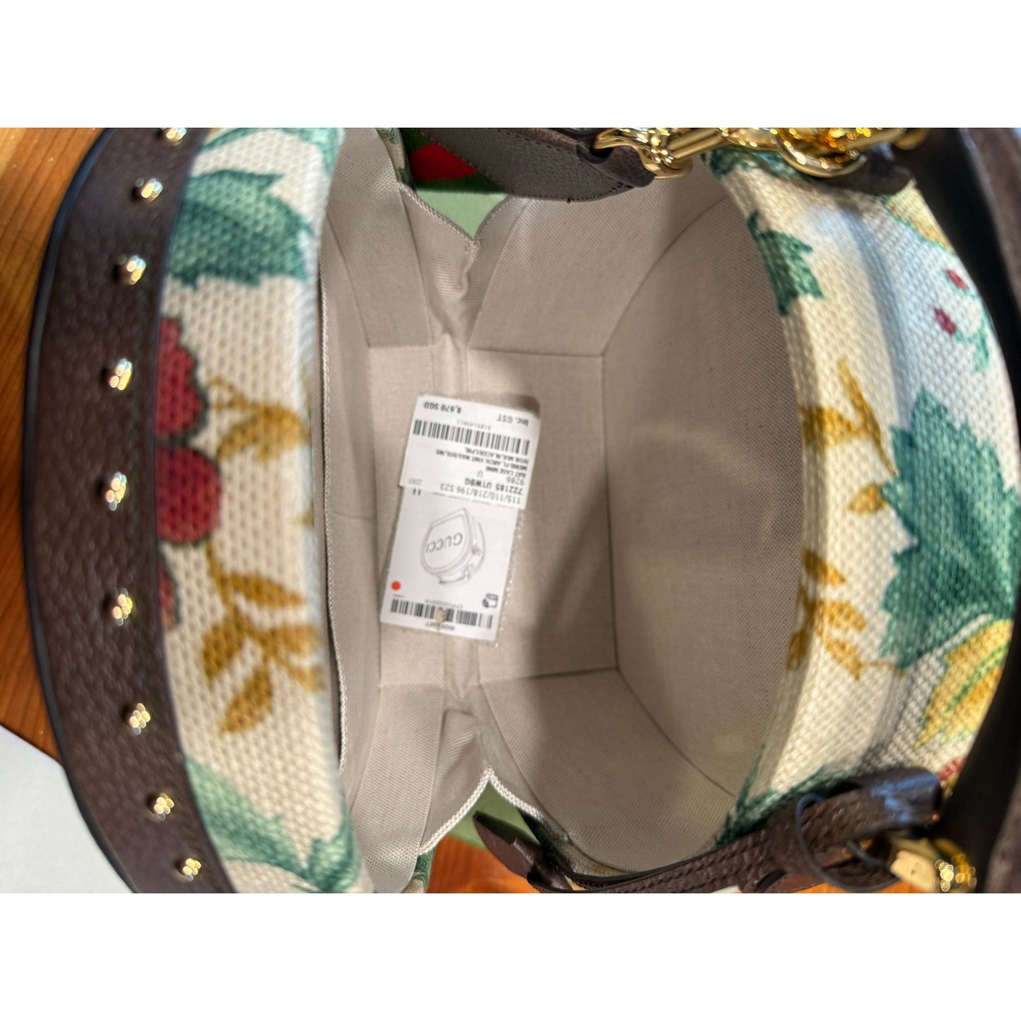 LIMITED EDITION GUCCI VINTAGE FLORAL HAT CASE / CROSSBODY NWT & COA MSRP $6890