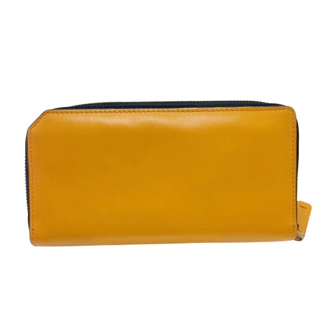 Jimmy Choo Yellow Zip Around Wallet