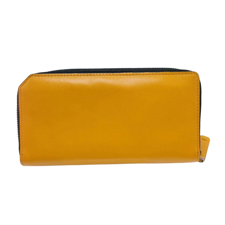 Jimmy Choo Yellow Zip Around Wallet