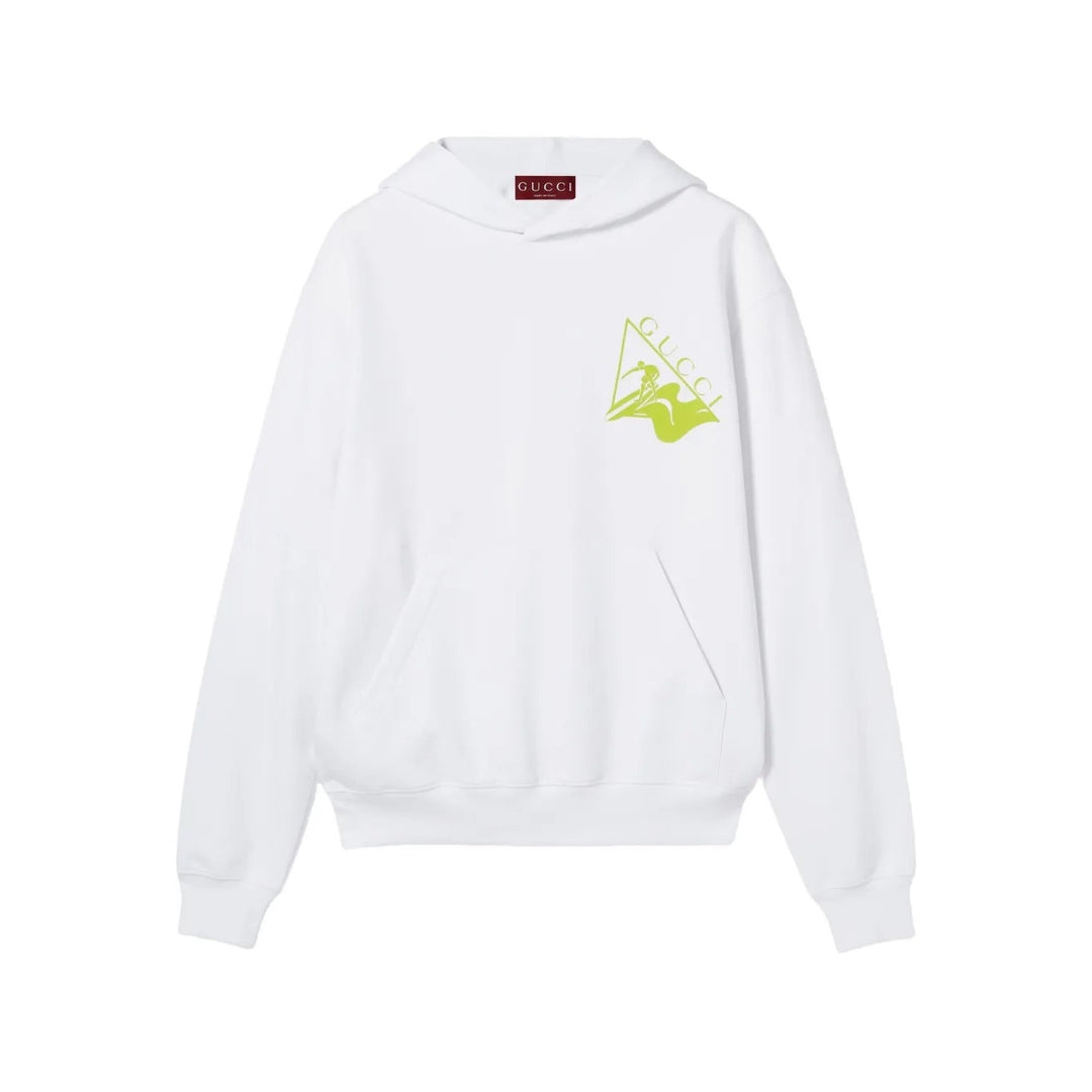 Gucci White Printed Cotton Sweatshirt NWT SZ XL