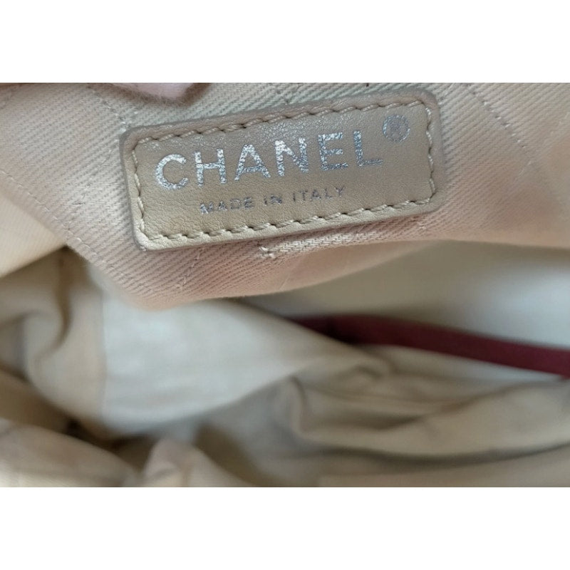 CHANEL 31 Rue Cambon Red Leather Handbag EUC