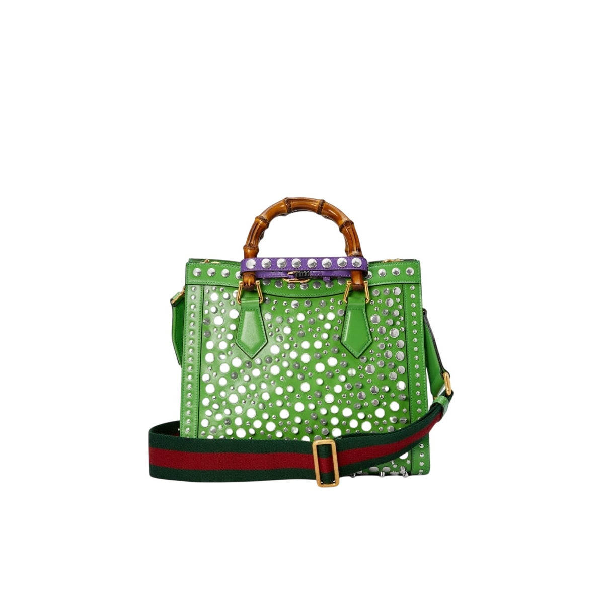 LIMITED EDITION GUCCI 2023 SPECIAL PROJECT GREEN SPIKED BAMBOO - NWT MSRP 9890