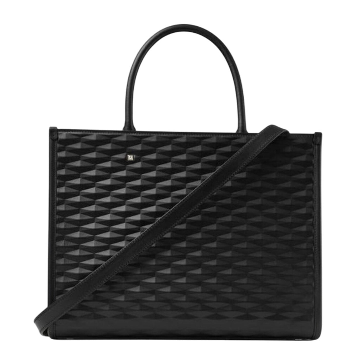 Jimmy Choo The Avenue M Diamond Embossed 3D Calf Skin Leather NEW FULL INCLUSION