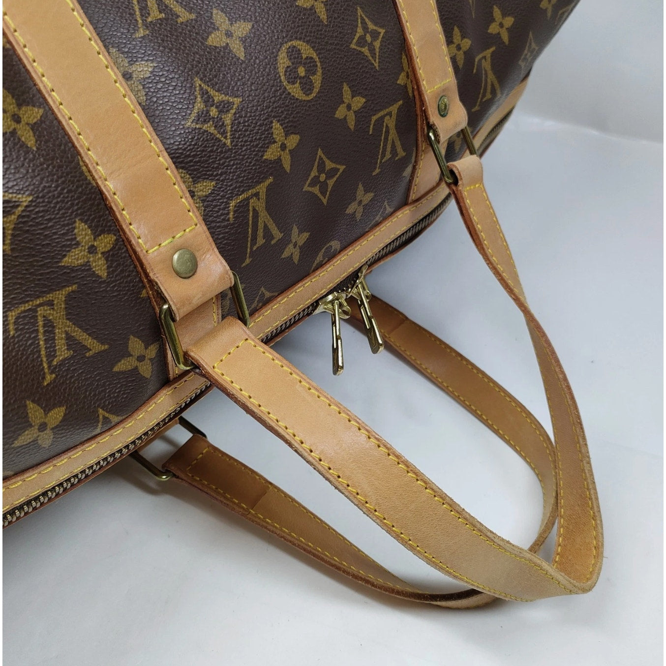 Louis Vuitton LV Boston Bag Sac Souple 45 Brown Monogram