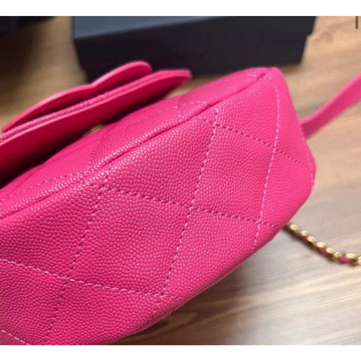 Chanel Beaute NEW Makeup Crossbody Pink DOUBLE CC W/ Box