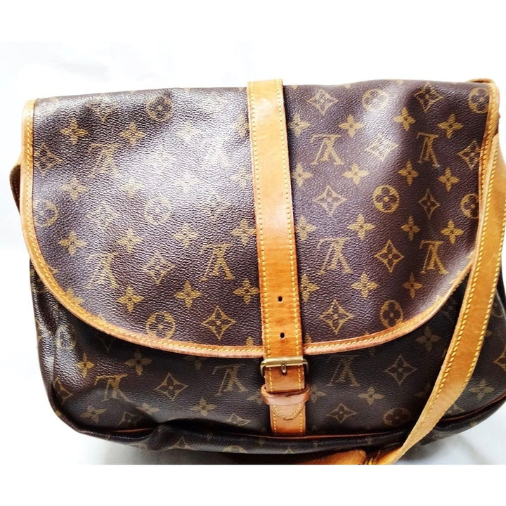 Louis Vuitton LV Crossbody bag Saumur 35 Brown Monogram