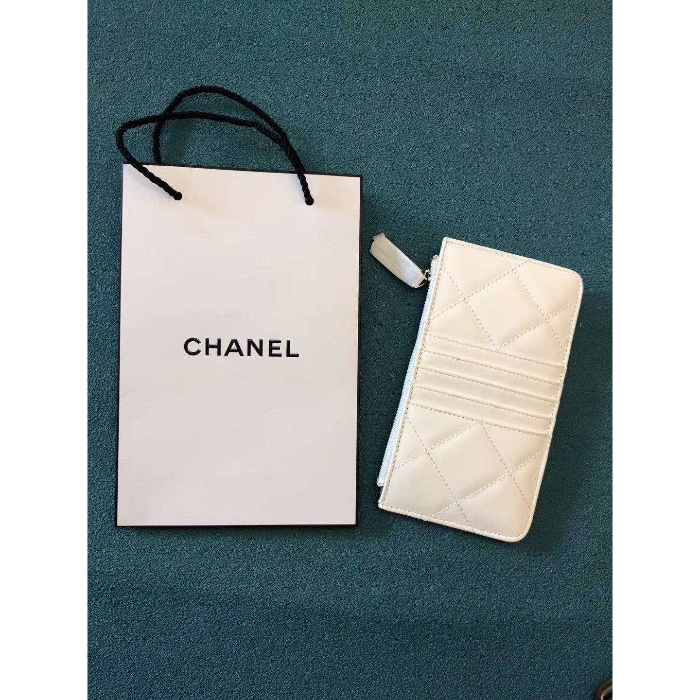 Chanel VIP Novelty White Card Holder