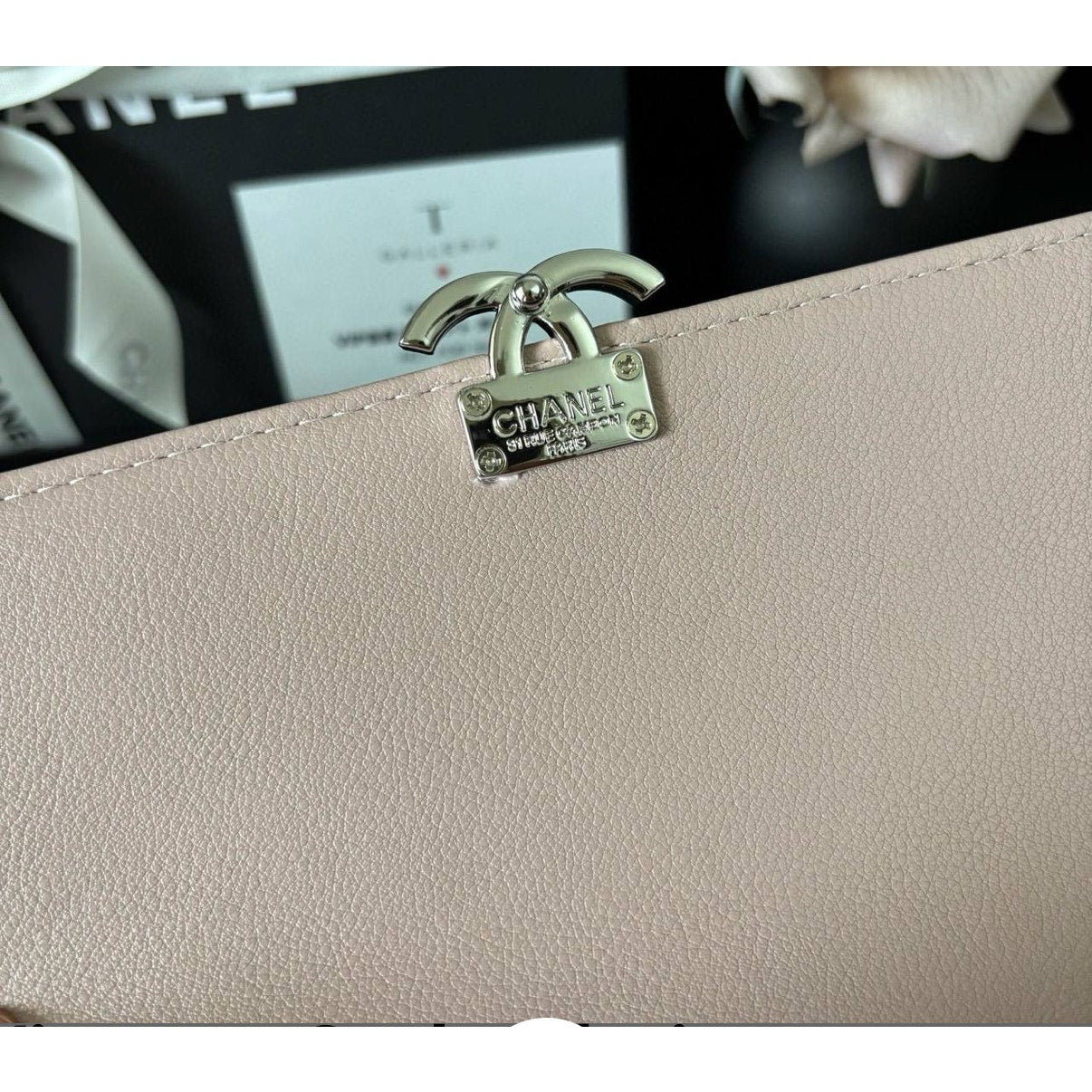 Chanel Beauty WOC, Pink with Silver Hardware