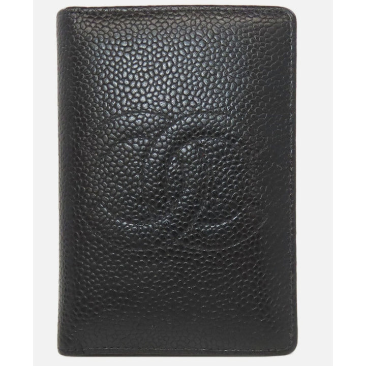 CHANEL Card Case COCO Mark Grained Calfskin Skin PRISTINE