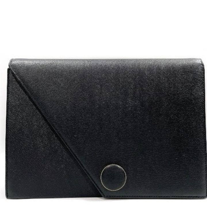 YSL Saint Laurent Vintage Saffiano Leather Clutch
