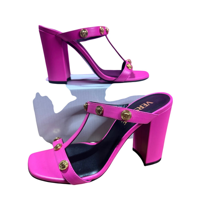Versace Medusa head sandals fuchsia SZ 6