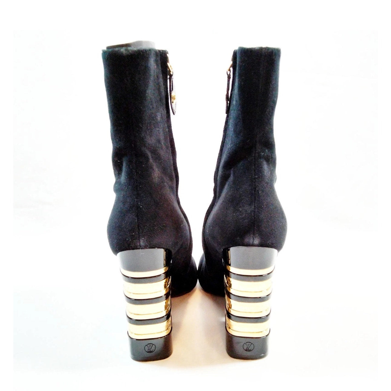 Louis Vuitton Black Suede Boots 37/7