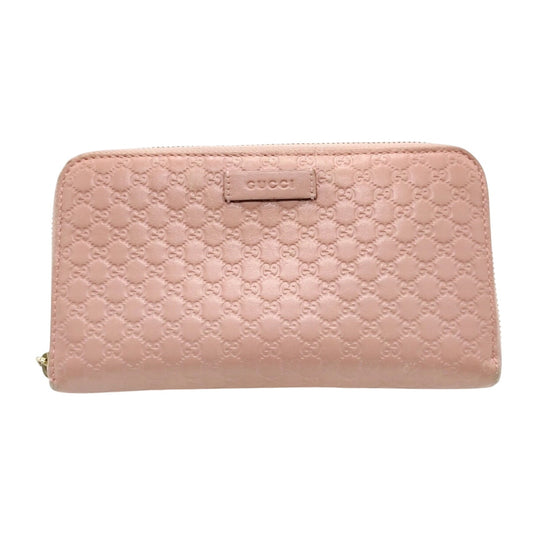 Gucci Guccissima Long Pink Wallat