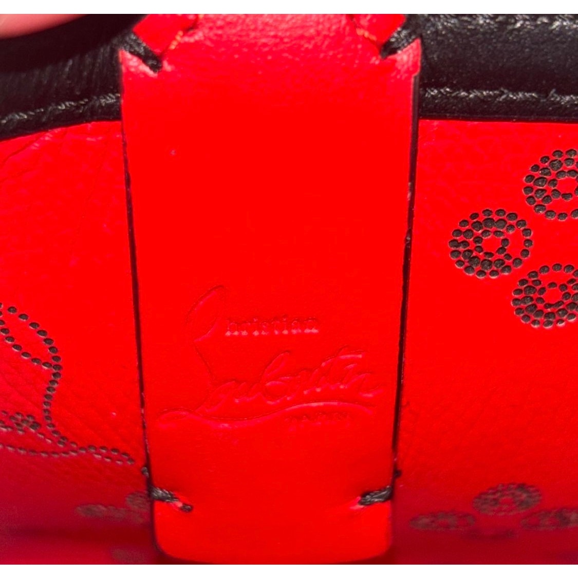Christian Louboutin Loubinthesky Cabata Nano Tote Pristine Perforated Leather