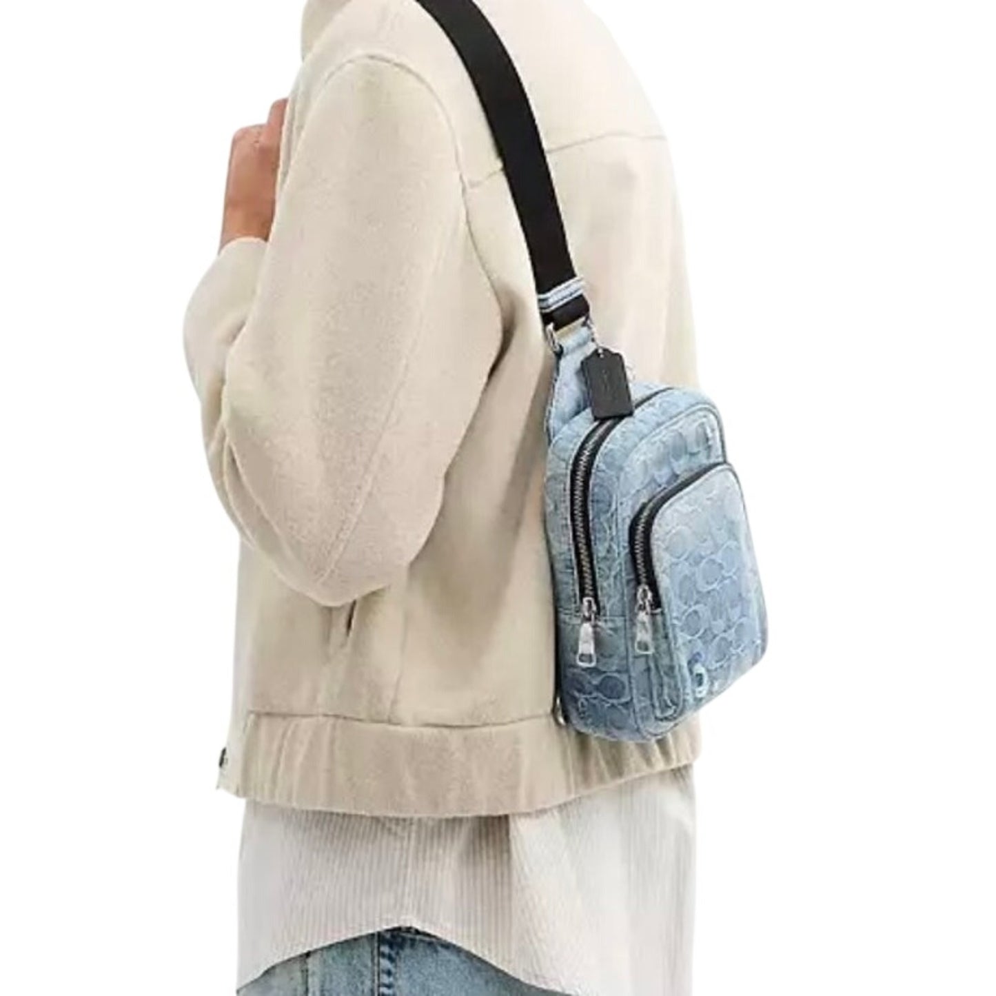 Coach Denim Racer Sling Pack Loved Denim NWT
