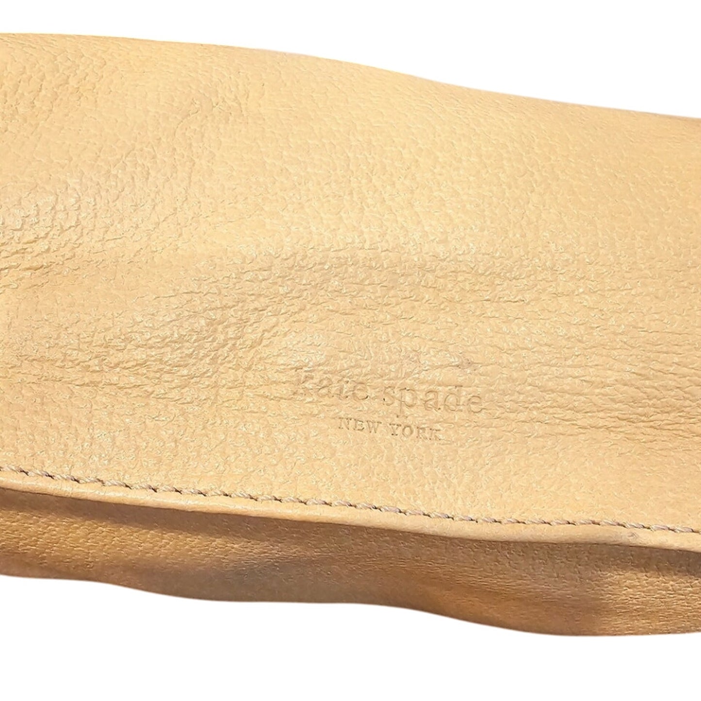 NWT Kate Spade New York Vintage Elegant Tan pebbled Leather Bag