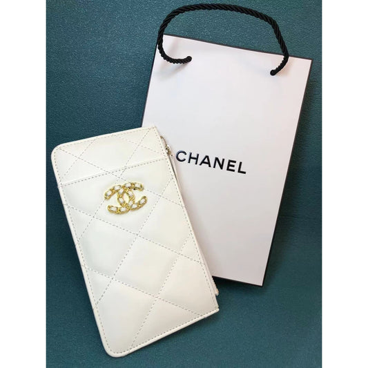 Chanel VIP Novelty White Card Holder