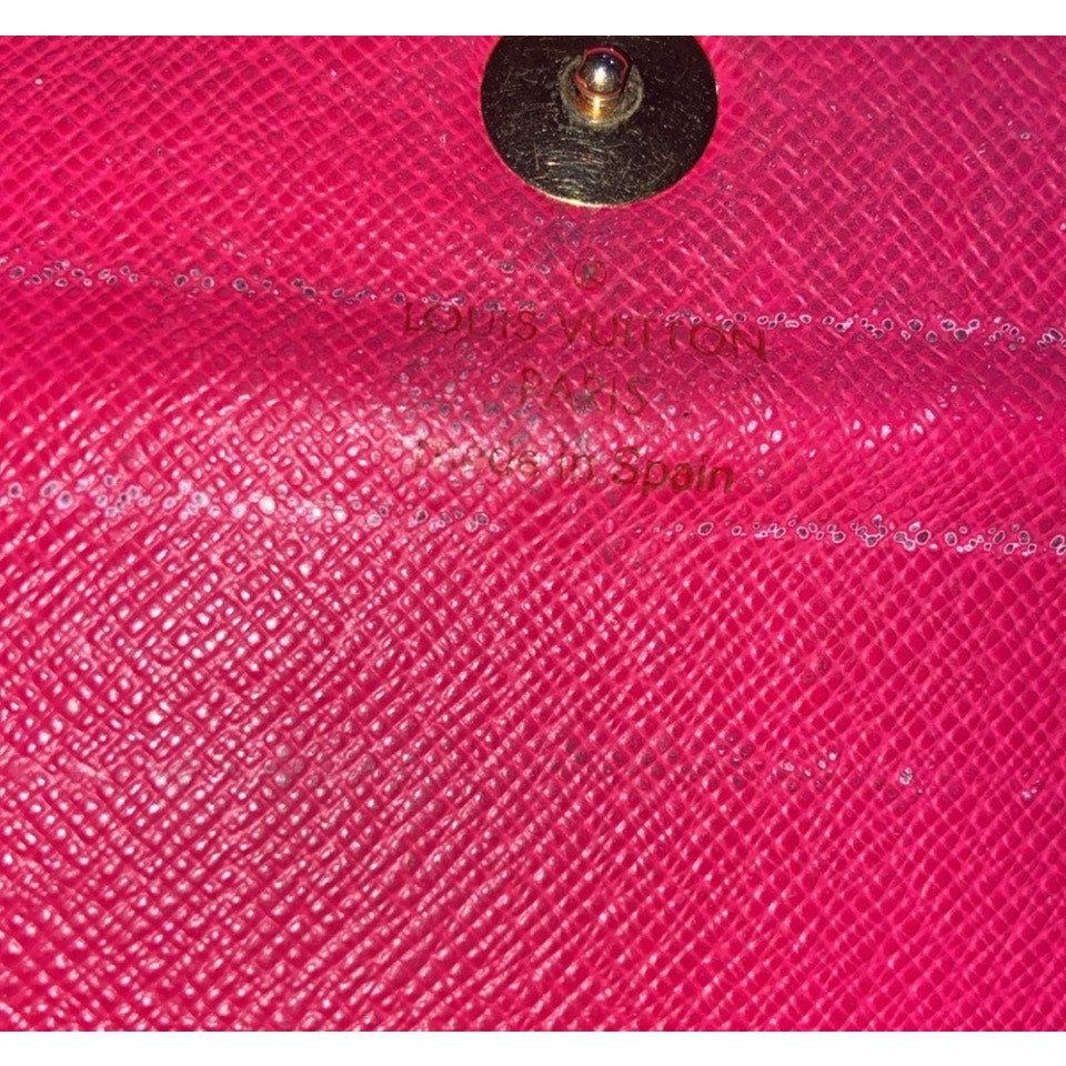 Louis Vuitton Black Murakami Sarah Wallet With Box and Dustbag