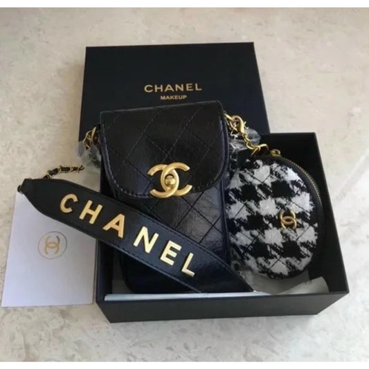 Chanel Beauty Makeup GWP 2piece Crossbody NWB
