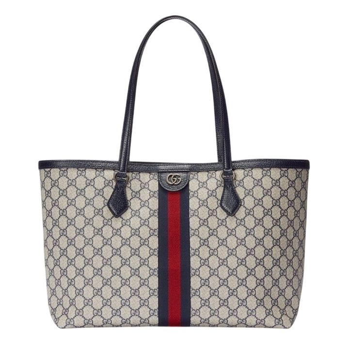 GUCCI Ophidia Gg Supreme Canvas Tote Bag Navy