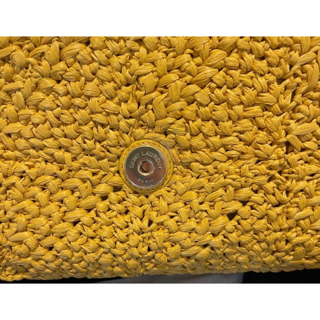 Yves Saint Laurent Yellow Raffia Medium Niki Bag NEW SOLD OUT STYLE NWB