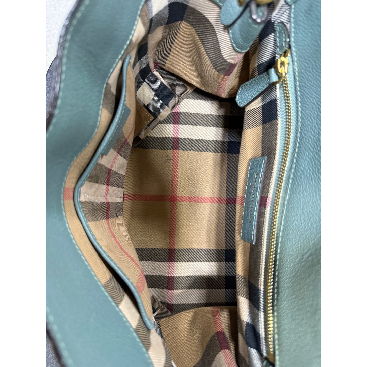 Burberry Buckle Bag in Blue/Green