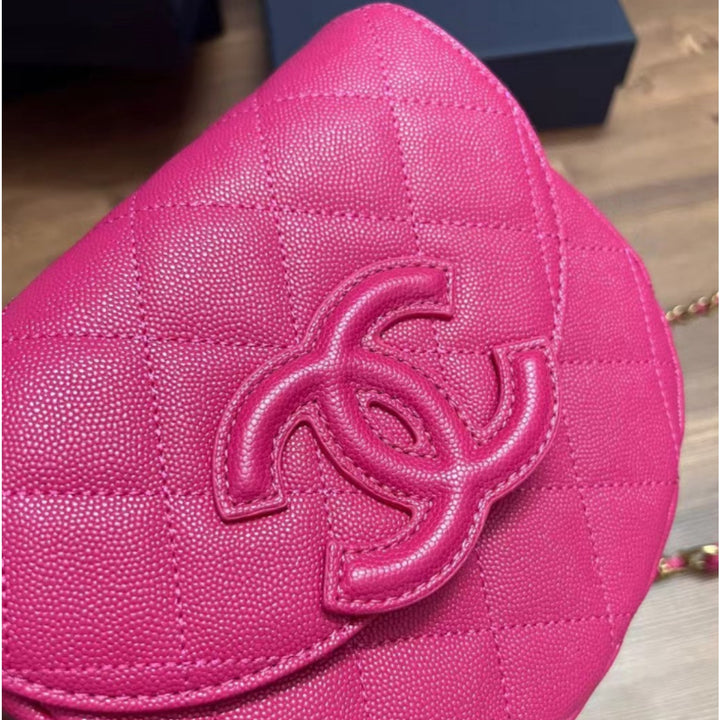 Chanel Beaute NEW Makeup Crossbody Pink DOUBLE CC W/ Box