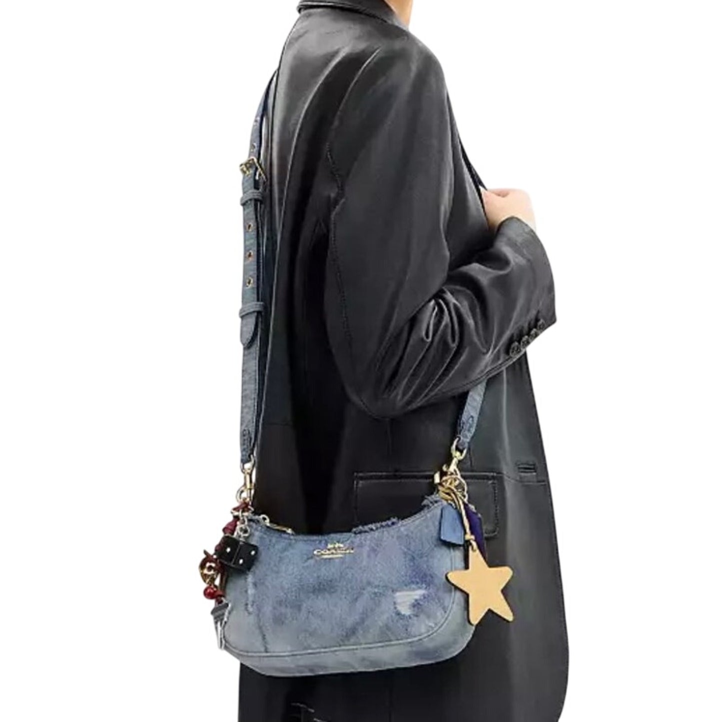 Coach Teri with Charms in Loved Denim NWT