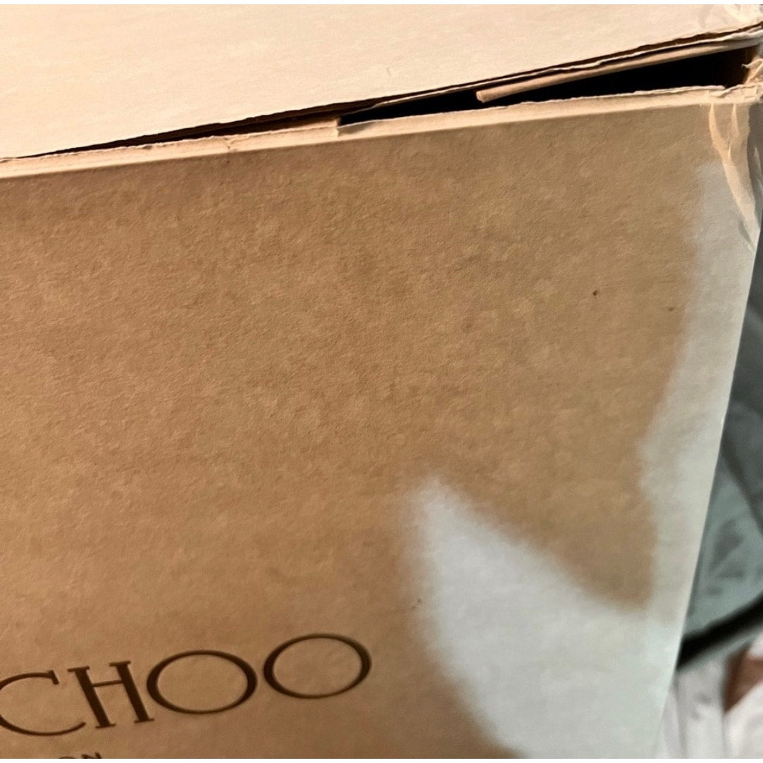 Jimmy Choo Nine2Five East-West Tote,sleek black crocodile-embossed leather NWT