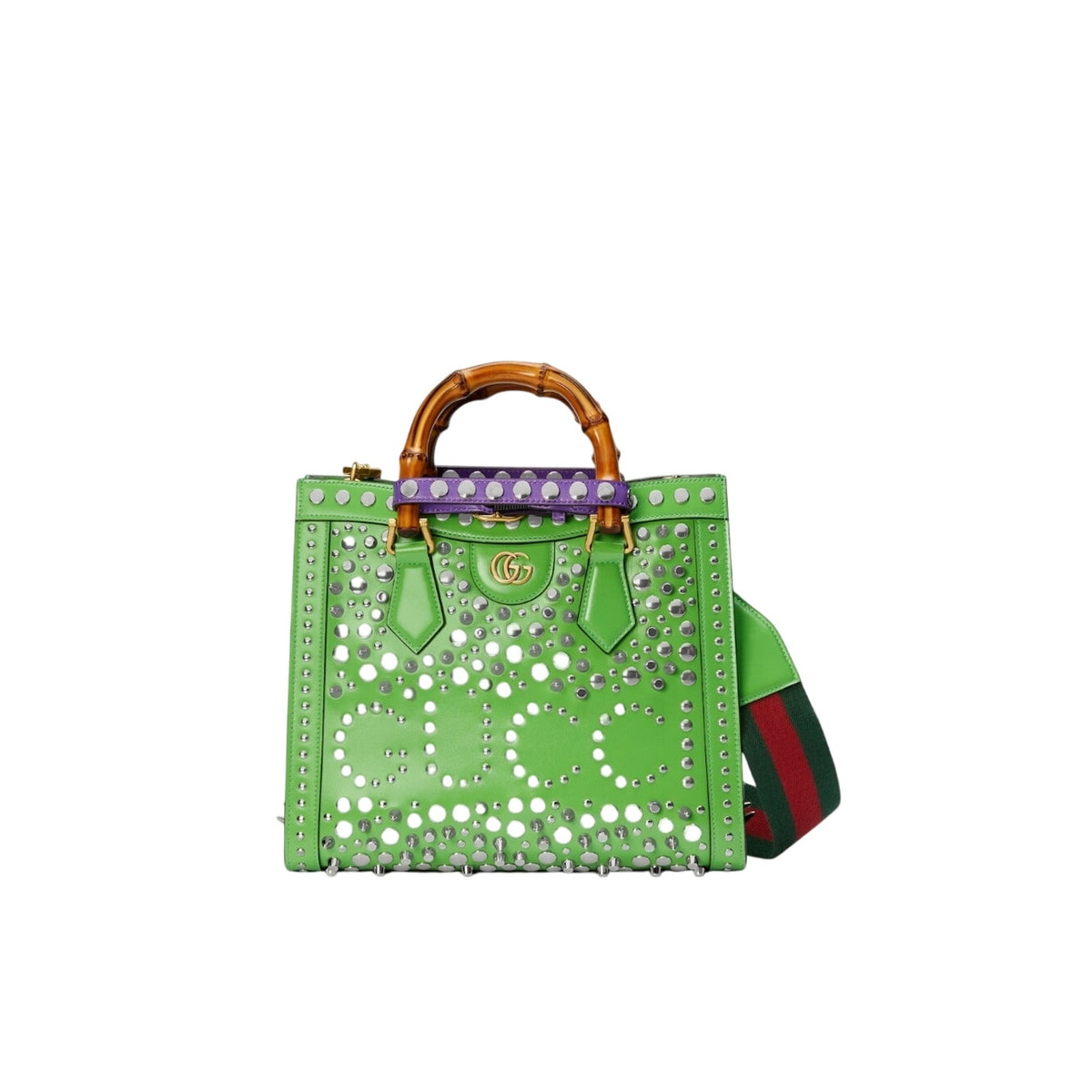 LIMITED EDITION GUCCI 2023 SPECIAL PROJECT GREEN SPIKED BAMBOO - NWT MSRP 9890