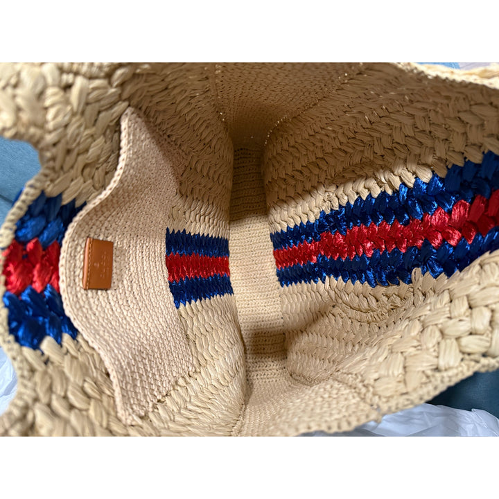 GUCCI BLONDIE RAFIA TOTE - LIMITED EDITION NWT 15.5 x 13 x 3.5