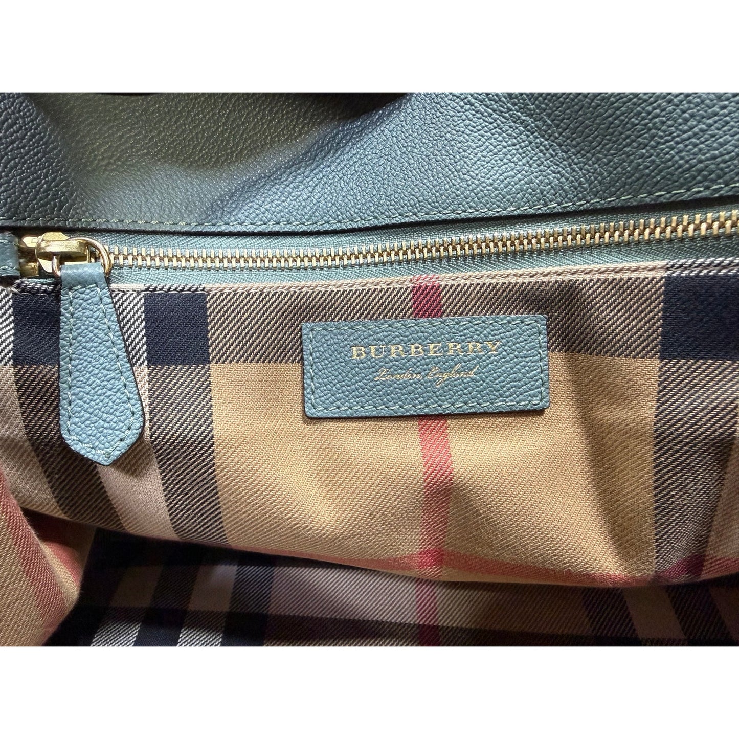 Burberry Buckle Bag in Blue/Green